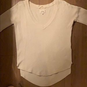 Aritzia cream/beige cashmere and silk  sweater xxs